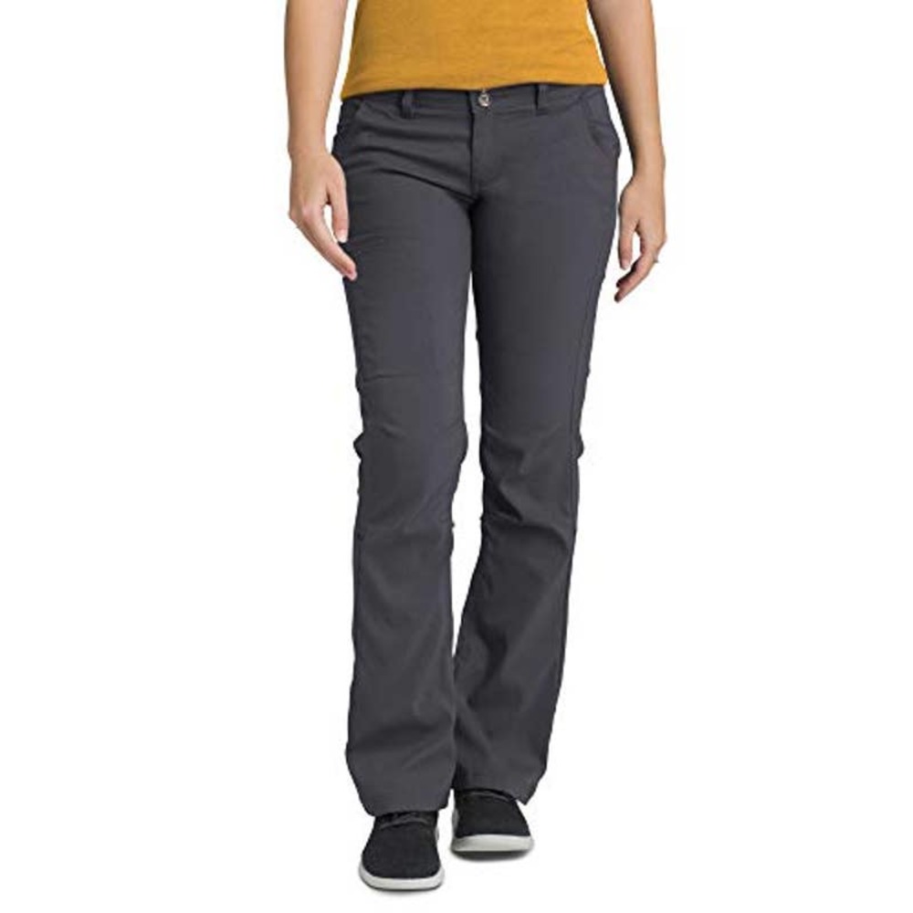 Prana Halle Pants 2 Tall Roll Up Leg Stretch Hiking Outdoor Relaxed Charcoal